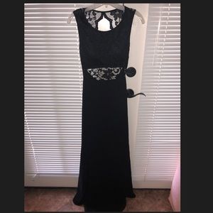 Long Black Laced Dress